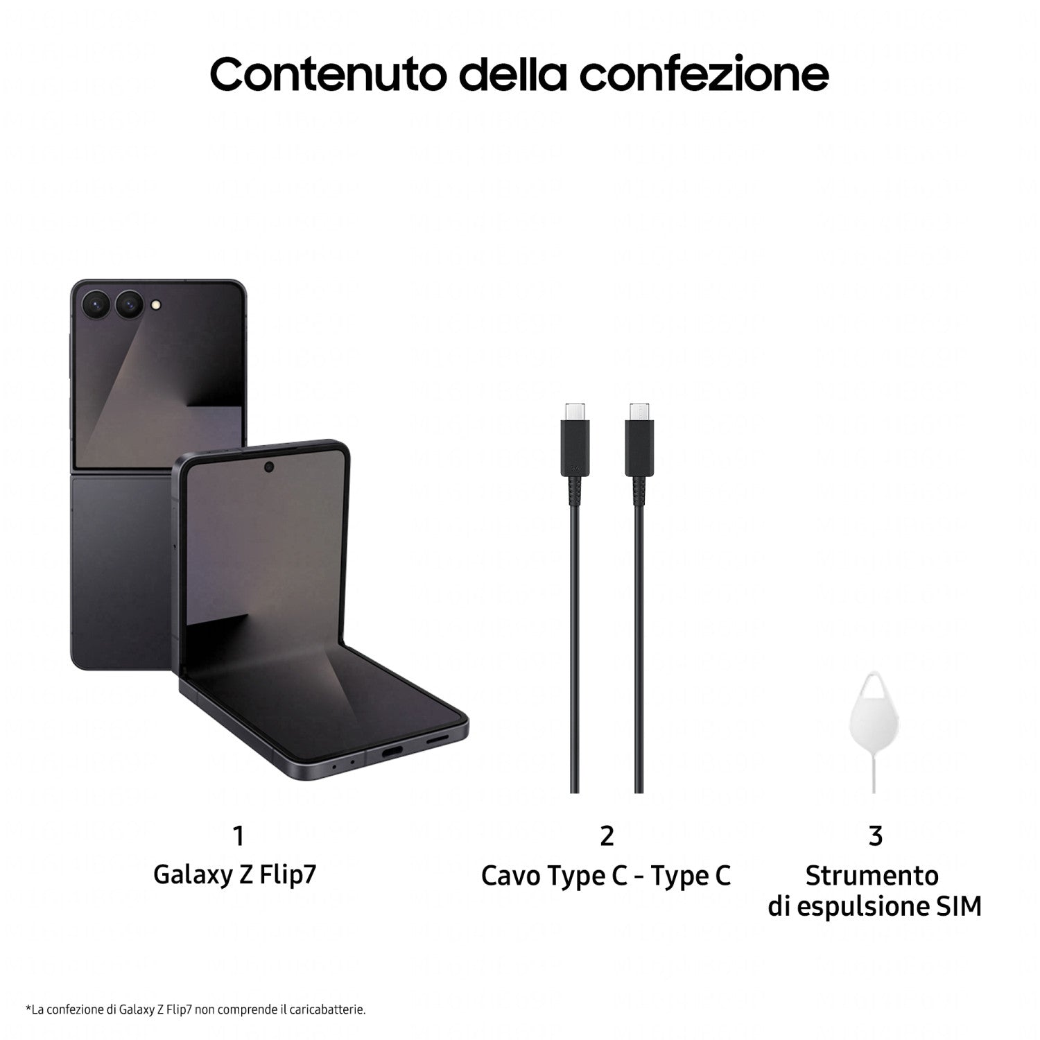 Samsung Galaxy Z Flip7 Smartphone AI, RAM 12GB, 256GB, Display 4,1pollici Super AMOLED/6,9pollici Dynamic AMOLED 2X, Fotocamera 50MP, Jetblack