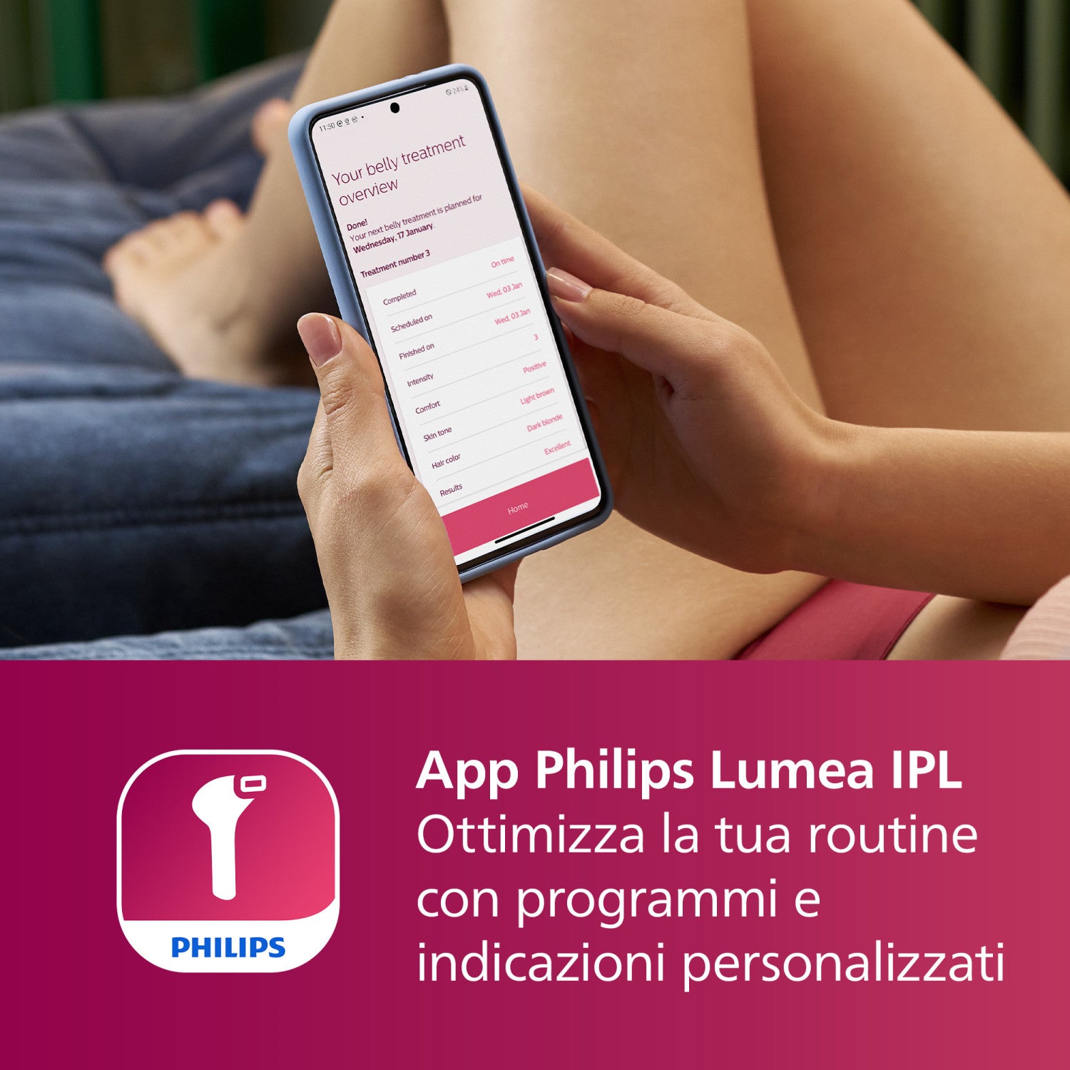 Philips Lumea Advanced Epilatore a Luce Pulsata Lumea bianco BRI920/00 Venduto come Grado A 8720689016780