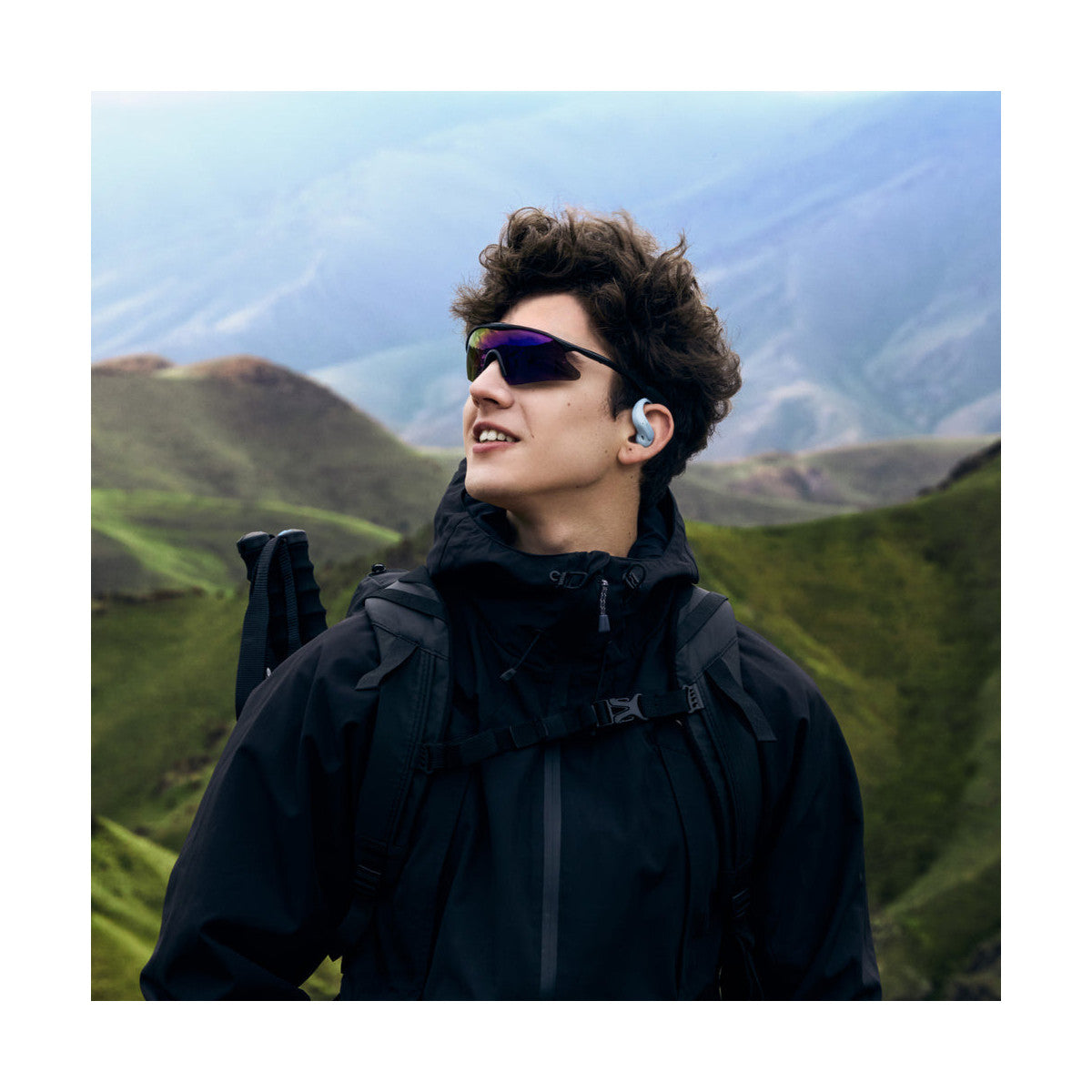 SHOKZ OpenFit Air 2 Auricolare True Wireless Stereo (TWS) A clip Chiamate/Musica/Sport/Tutti i giorni USB tipo-C Bluetooth Blu