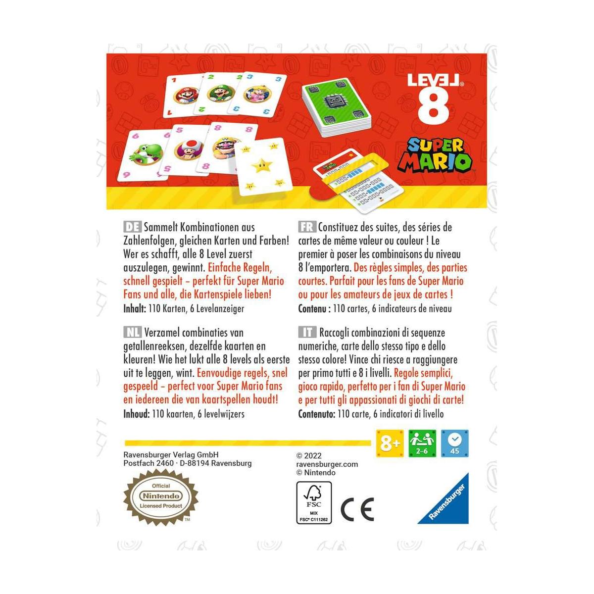 Ravensburger Super Mario Level 8 Carta da gioco