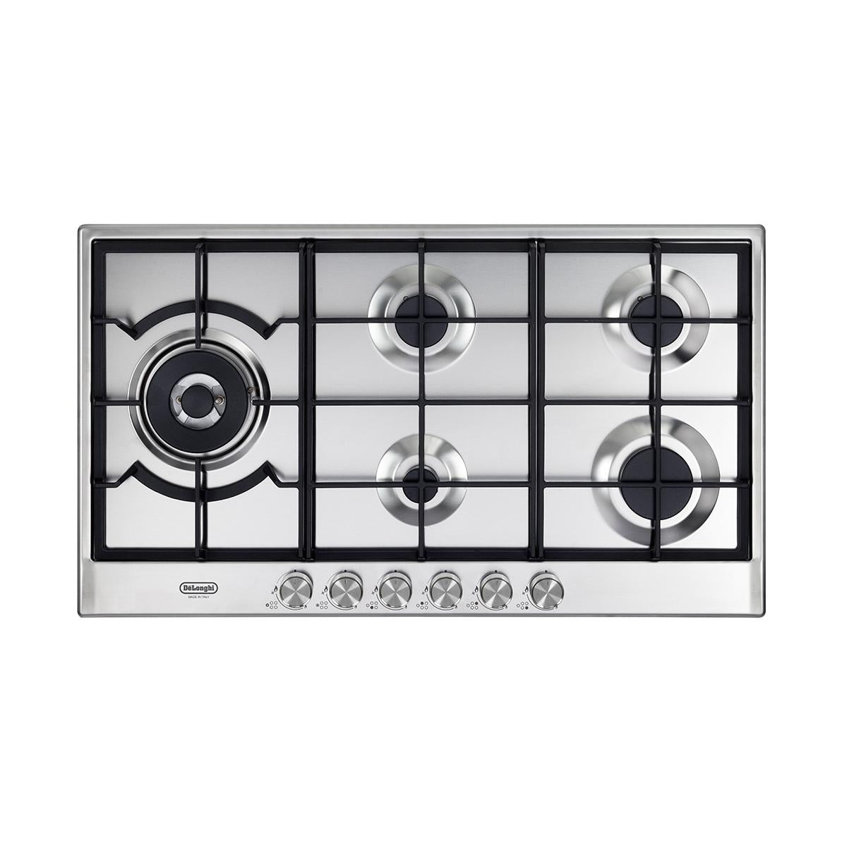 De'Longhi NSL 590D X piano cottura Inox Da incasso 90 cm Gas 5 Fornelli
