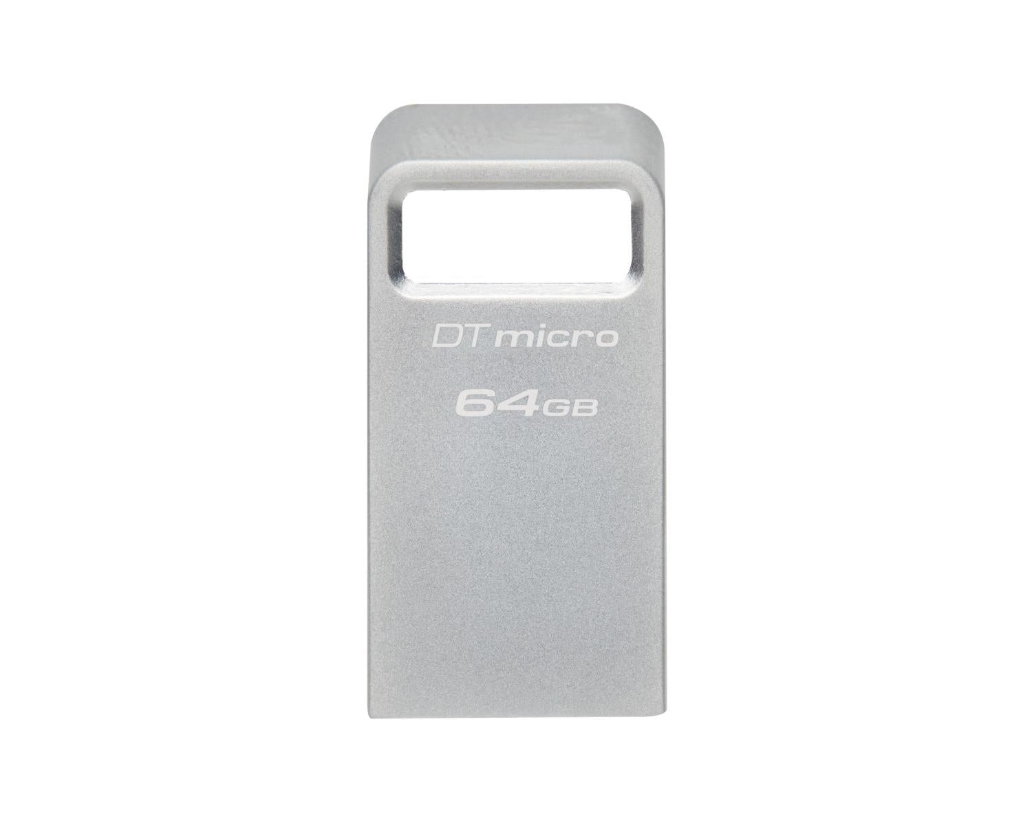 Kingston Technology DataTraveler Micro Pen Drive Chiavetta USB 64 GB 3.2 Gen 1 Argento