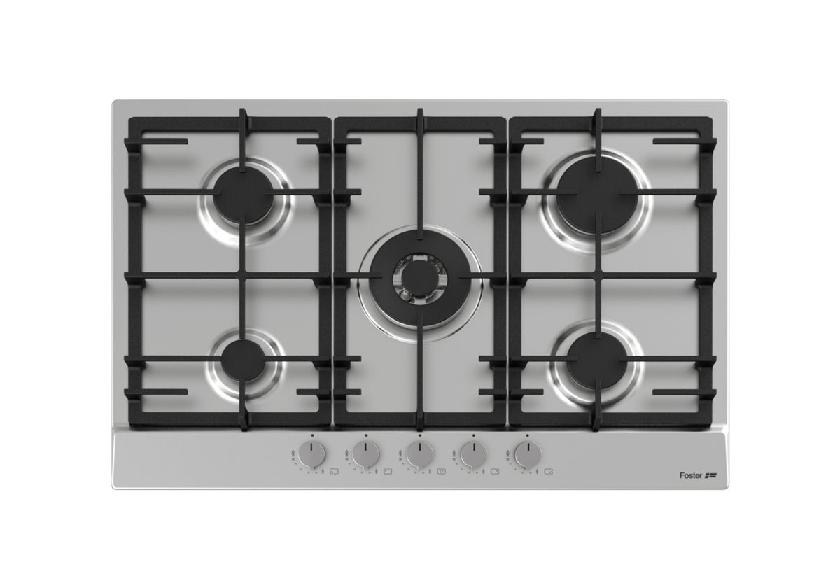 Foster 7015 032 piano cottura Acciaio spazzolato Da incasso 75 cm Gas 5 Fornelli