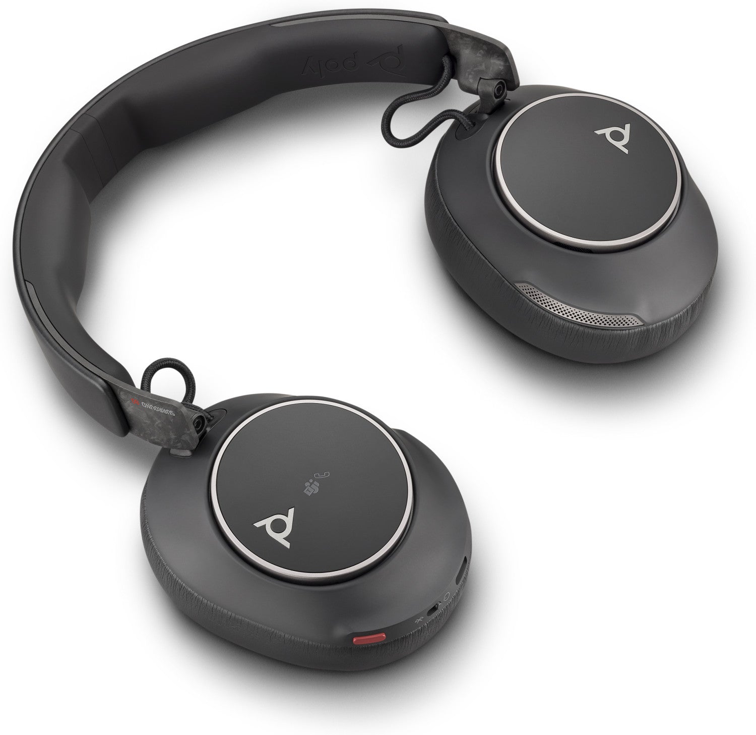 POLY Cuffie Voyager Surround 80 UC con connettore USB-C certificate per Microsoft Teams adattatore USB-C/A