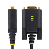 StarTech.com Cavo adattatore da USB a seriale da 2 m, ritenzione COM, viti/dadi intercambiabili, da USB-A a DB9 RS232, IC FTDI, protezione ESD, Windows/macOS/Linux