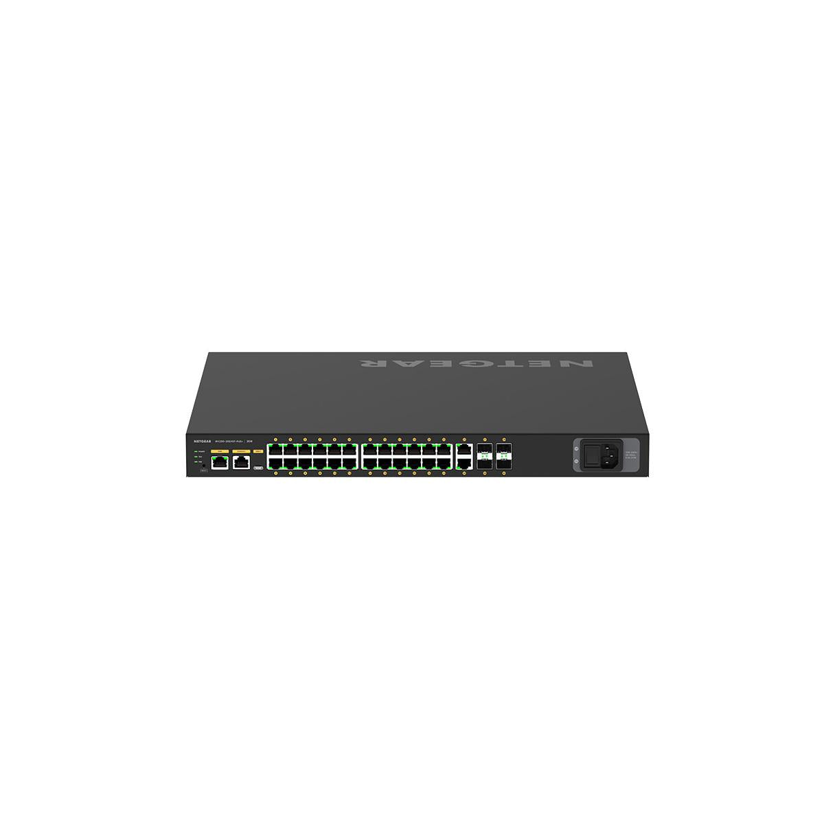 NETGEAR M4250-26G4XF-PoE Gestito L2/L3 Gigabit Ethernet (10/100/1000) Supporto Power over Ethernet (PoE) 1U Nero