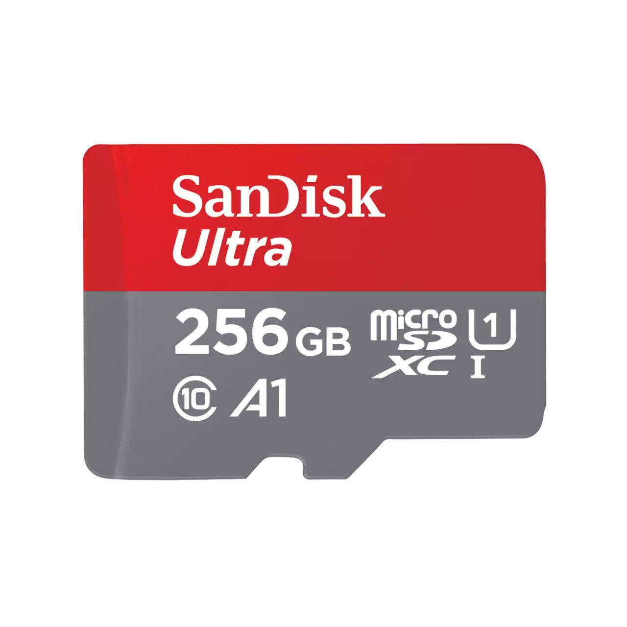 SanDisk B0B7NV73PJ Micro SD Ultra Mobile 256GB Grigio Rosso