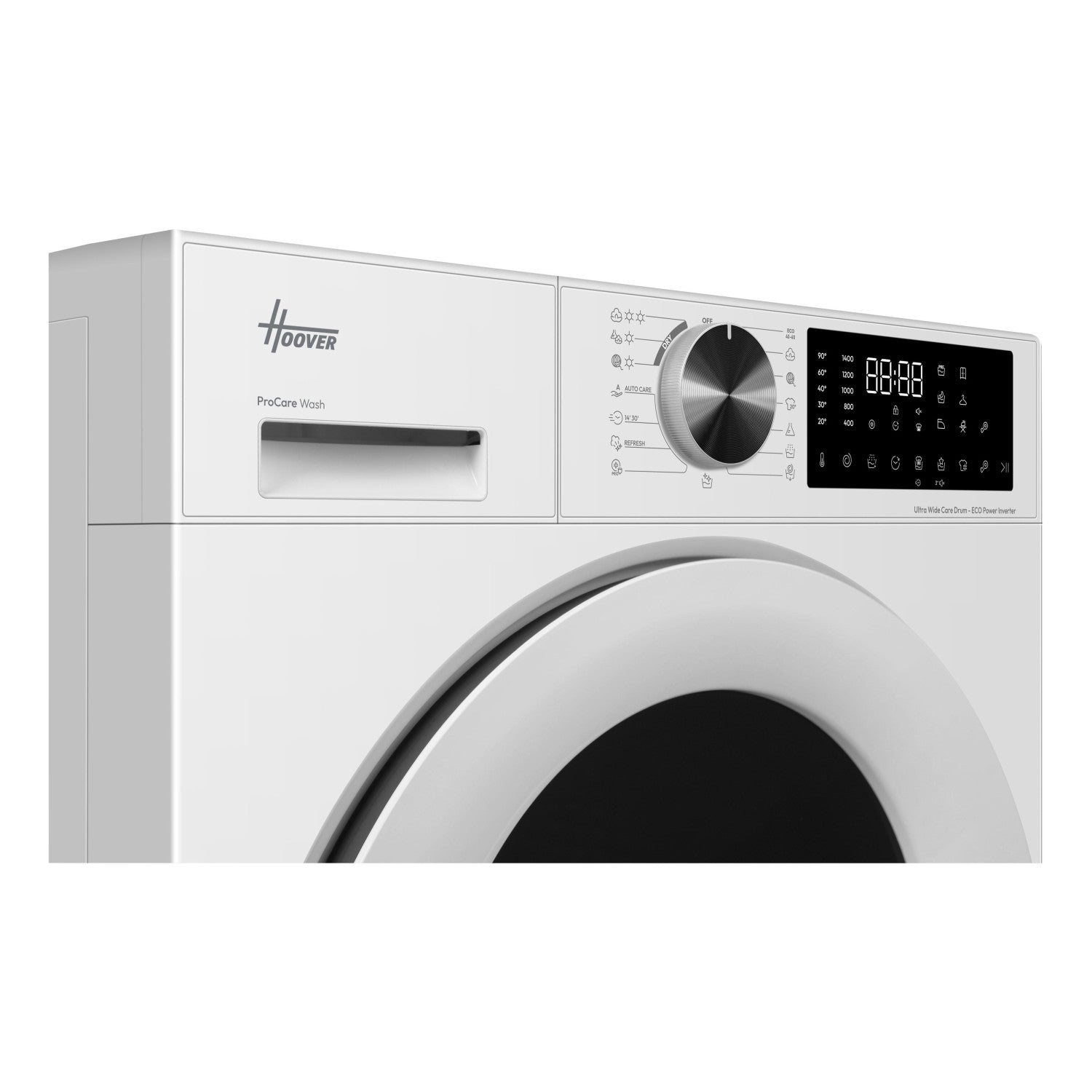 Hoover H3D 485SL8H-S lavasciuga Libera installazione Caricamento frontale Bianco