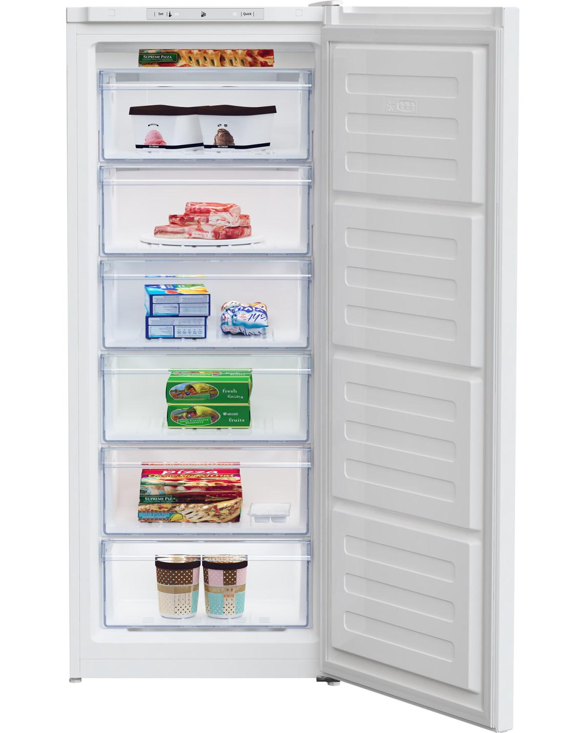 Beko Congelatore Verticale a libera installazione , RFSA210K40WN, Classe E, 168 litri