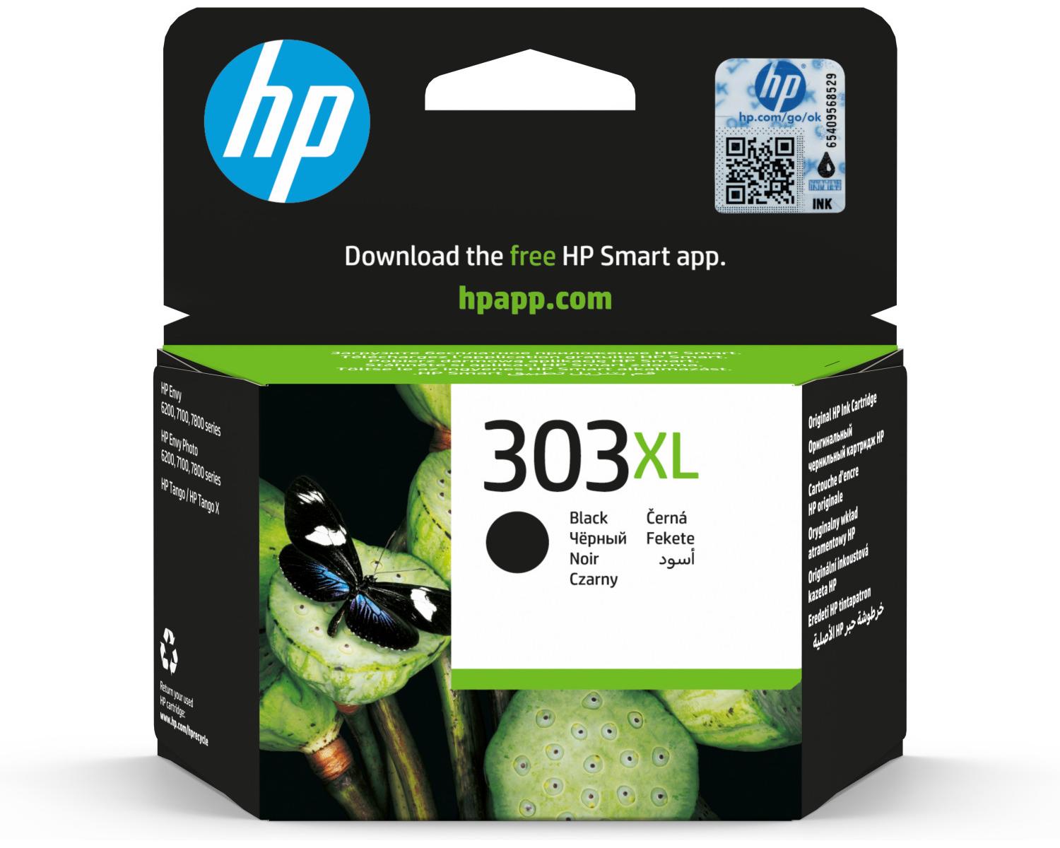 Cartuccia di Inchiostro Originale HP HPT6N04AE ad Alta Capacita' 303XL Nero per ENVY Photo 6200 All-in-One Printer series
