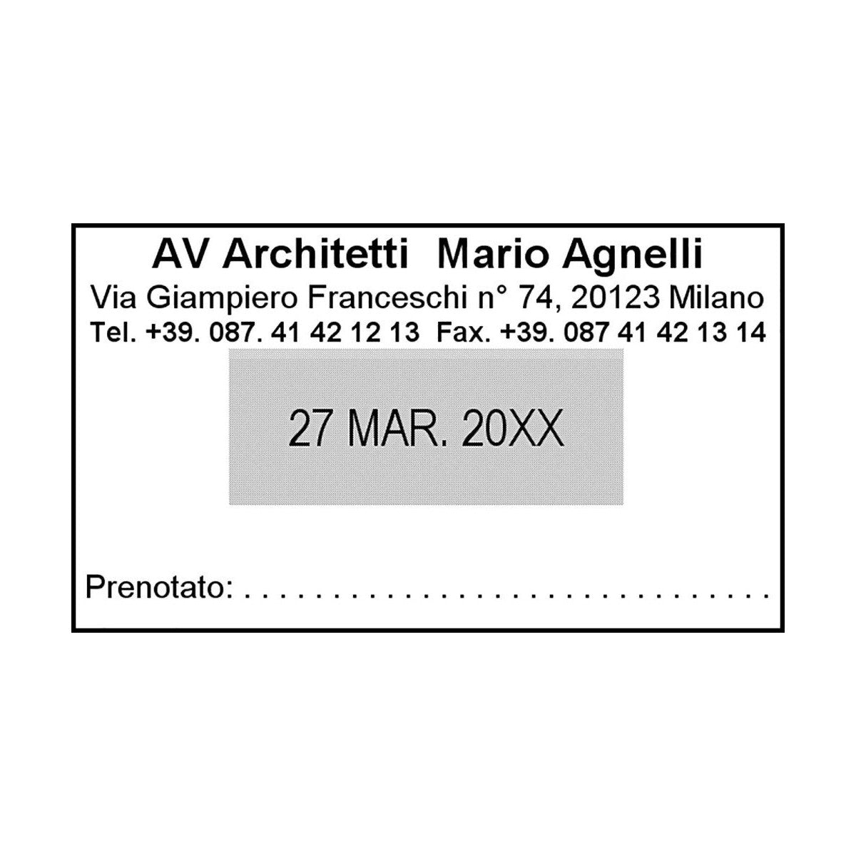 Trodat Datario Autoinchiostrante Professional 5460/Farm Per Farmacie Acciaio Inox 56x33 Mm Nero