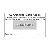 Trodat Datario Autoinchiostrante Professional 5460/Farm Per Farmacie Acciaio Inox 56x33 Mm Nero