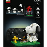Lego Ideas 21368 Peanuts: La Cuccia Di Snoopy, Kit Modellismo Da Esposizione Per Adulti Con Personaggi Di Snoopy E Woodstock