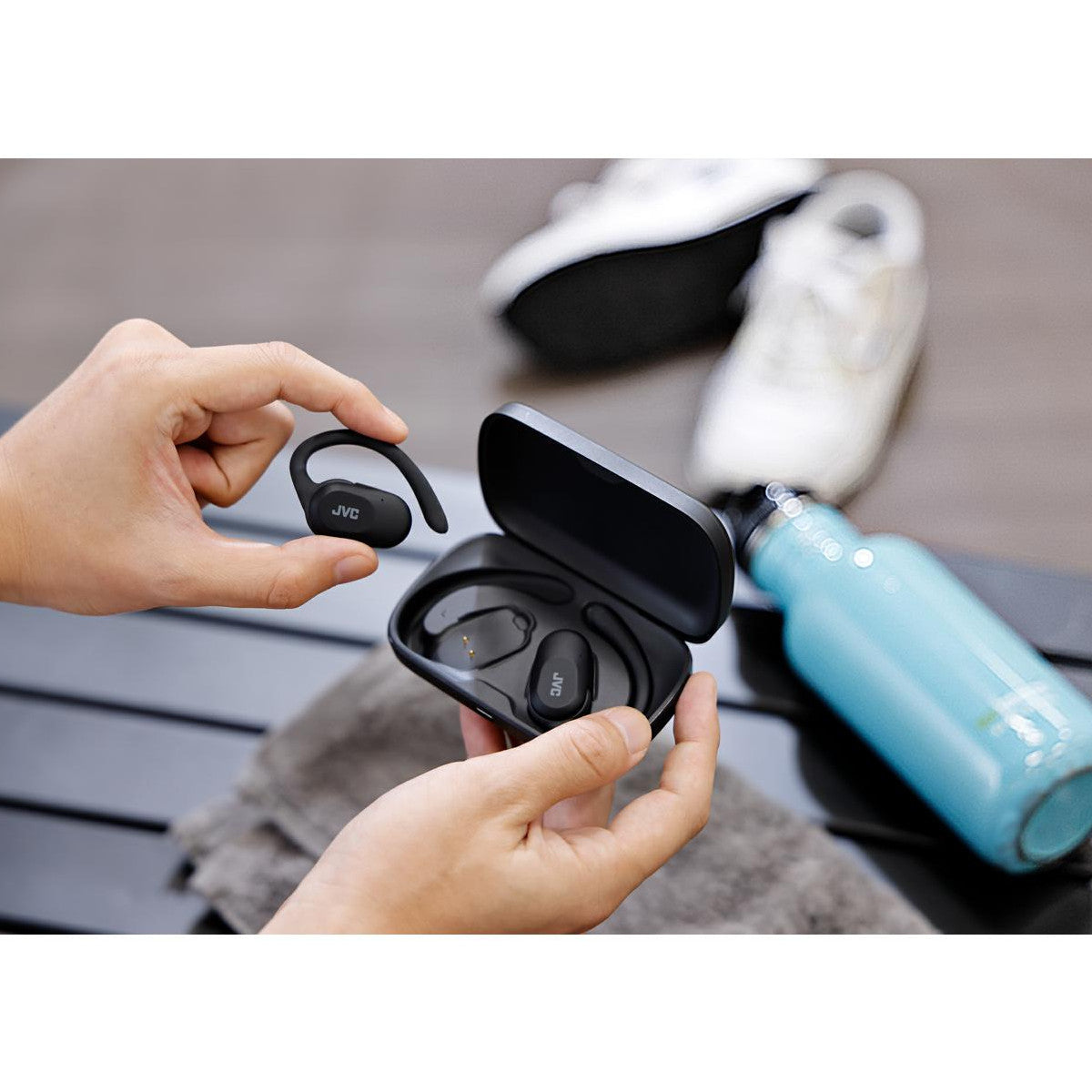 JVC HA-NP40T Auricolare True Wireless Stereo (TWS) A clip Musica e Chiamate Bluetooth Nero