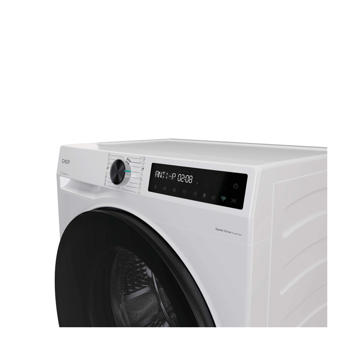 Candy ProWash 500, Lavasciuga Slim 9 5 KG, 20 più efficente della classe A, 1400 giri, Bianco, Inverter, Vapore, Wi-Fi, BWR 495BL8-S