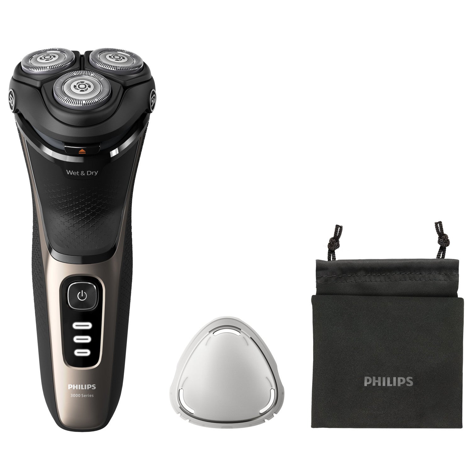 Philips Shaver 3000 Series S3242/12 Rasoio Elettrico Wet e Dry Nero