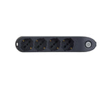 bticino Poker prolunghe e multiple 1,5 m 4 prese AC Interno Grigio
