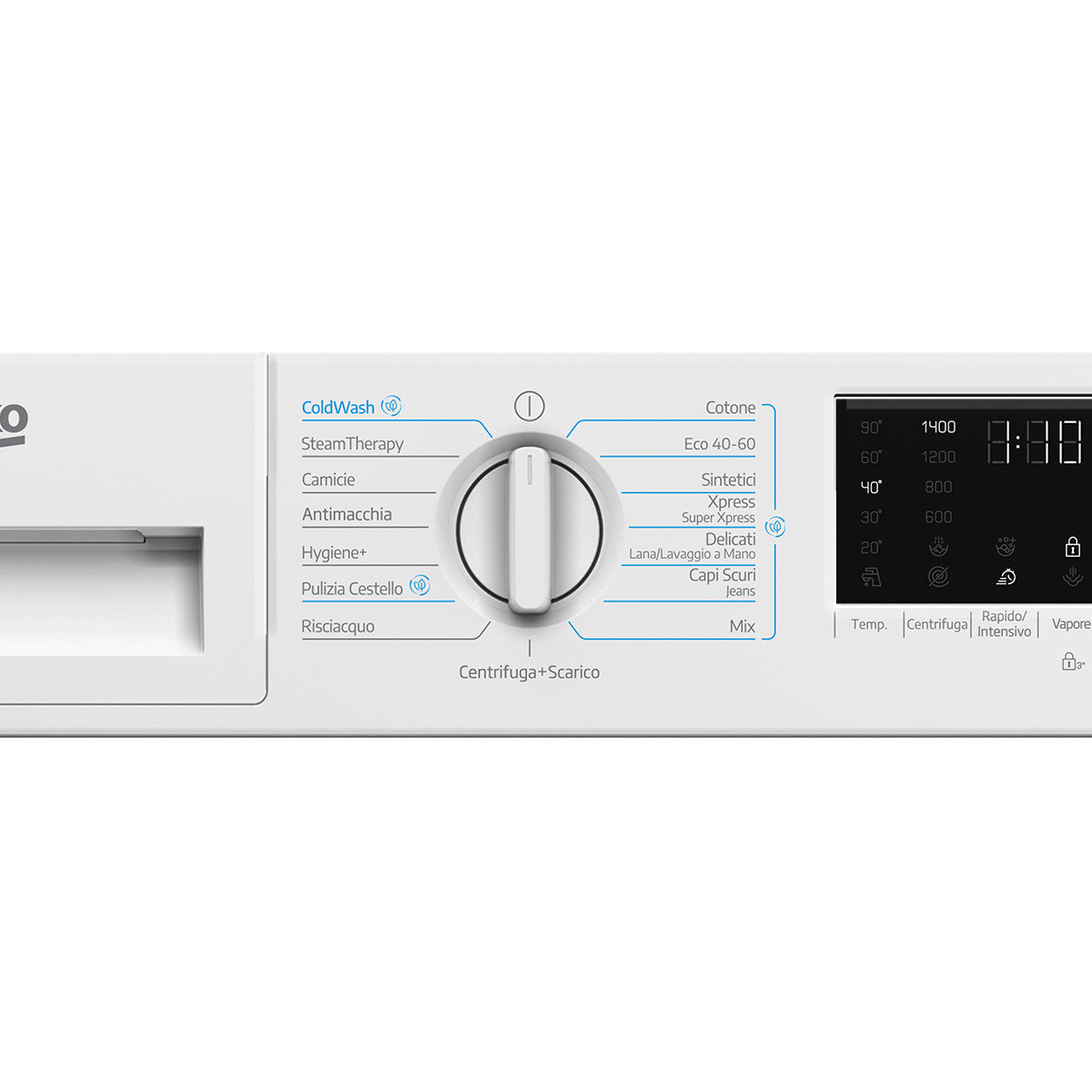 Beko b300 WIT8A4BW, Lavatrice da incasso Capacità 8kg, classe A, colore White, Motore Inverter BPM