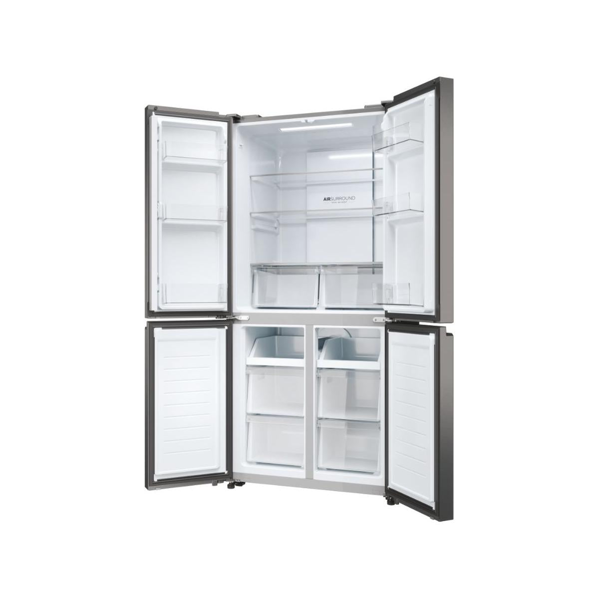 Haier HCR3818ENMD frigorifero side-by-side Libera installazione 467 L E Grigio