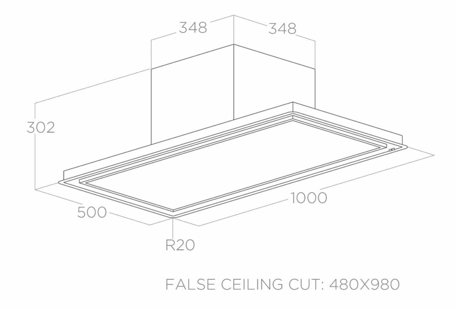 Elica SKYDOME H30 A/100 Integrato a soffitto Bianco 770 m³/h