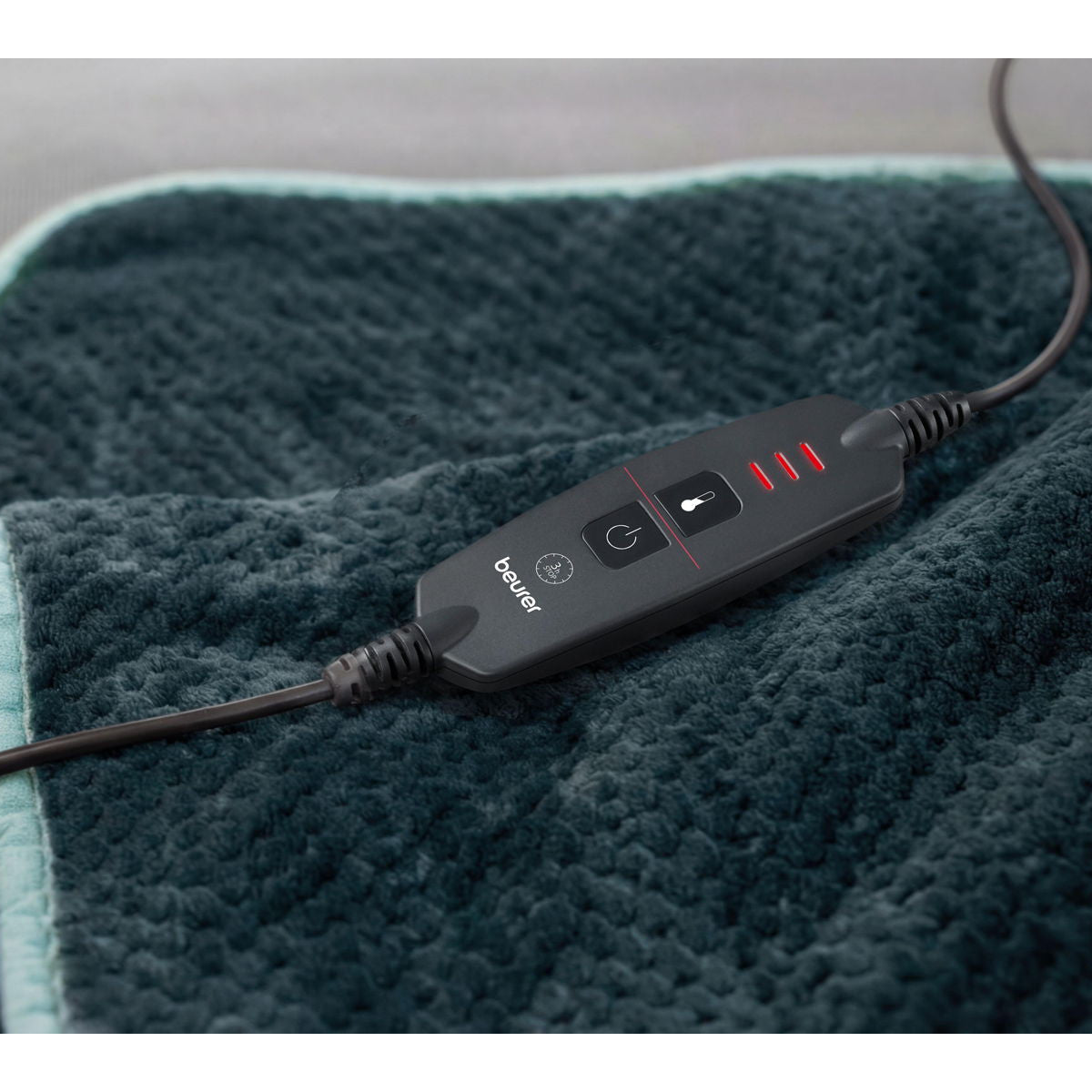 Beurer HD 65 Coperta elettrica Grigio scuro Tessuto felpato
