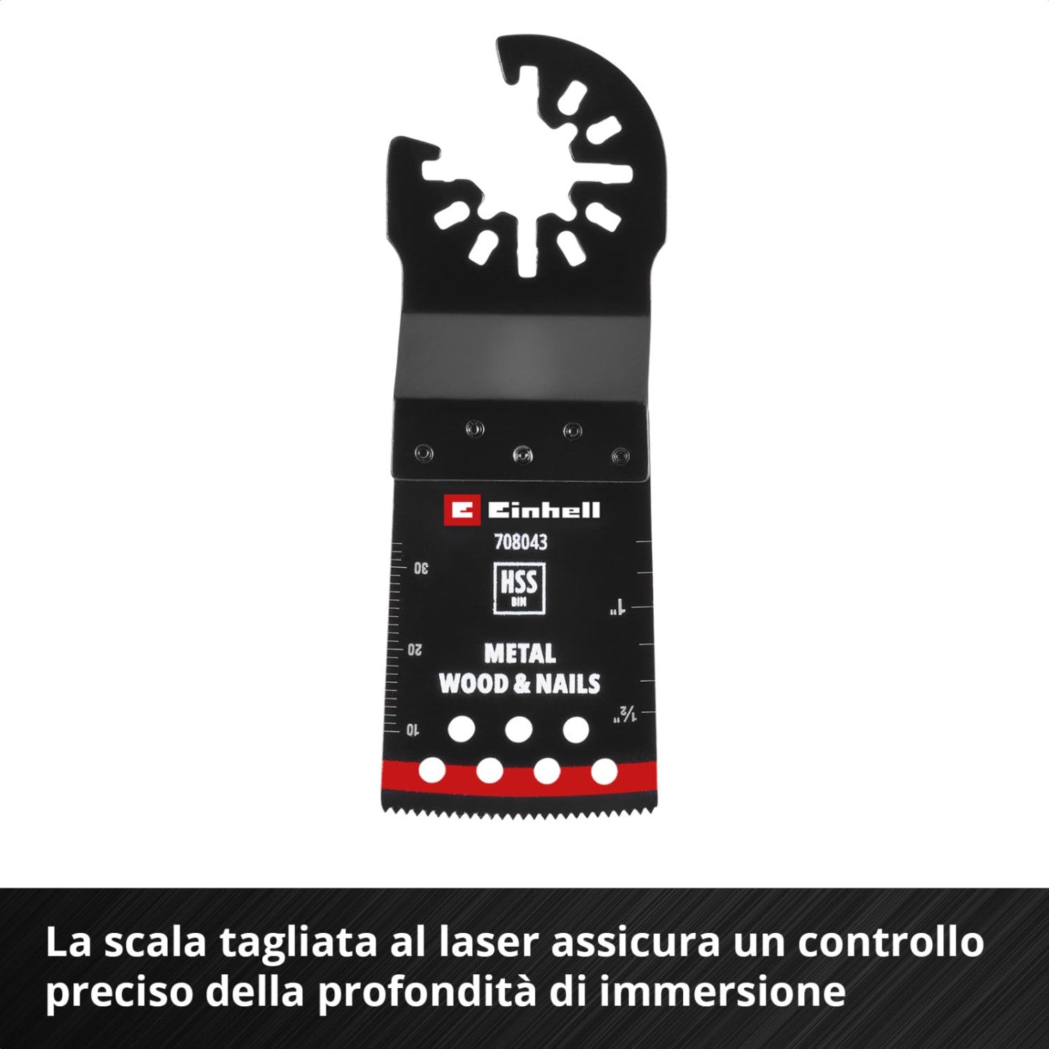 Einhell Lama Per Sega A Immersione Bimetallo 708043 - 34 Mm, Profondità 40 Mm, Finitura PTFE, Metallo E Legno