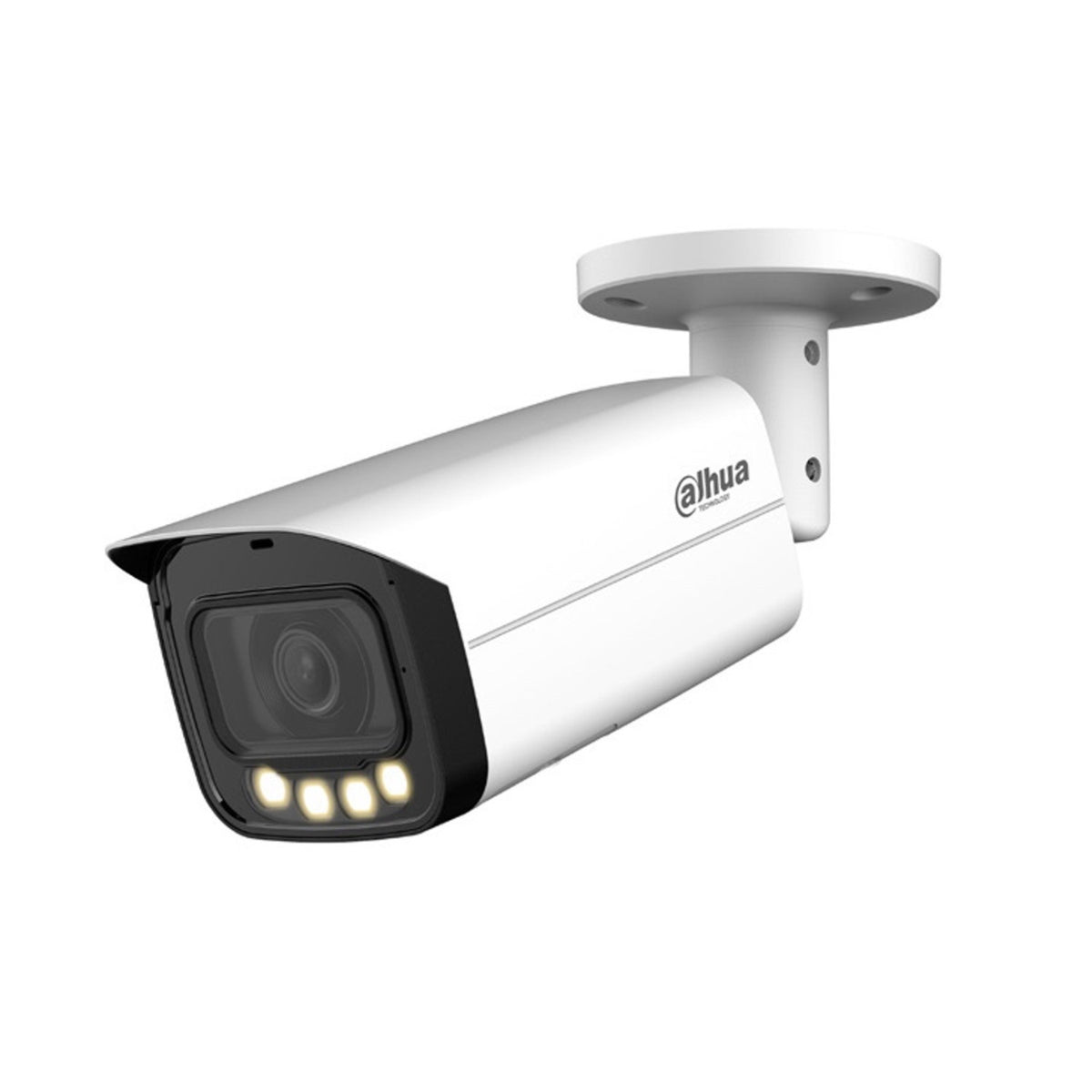 Dahua IPC-HFW5449T-ASE-LED-S2 Telecamera Bullet IP PoE 4MP Full Color Ottica Fissa 3.6mm IP67 IK10 AI Microfono Integrato