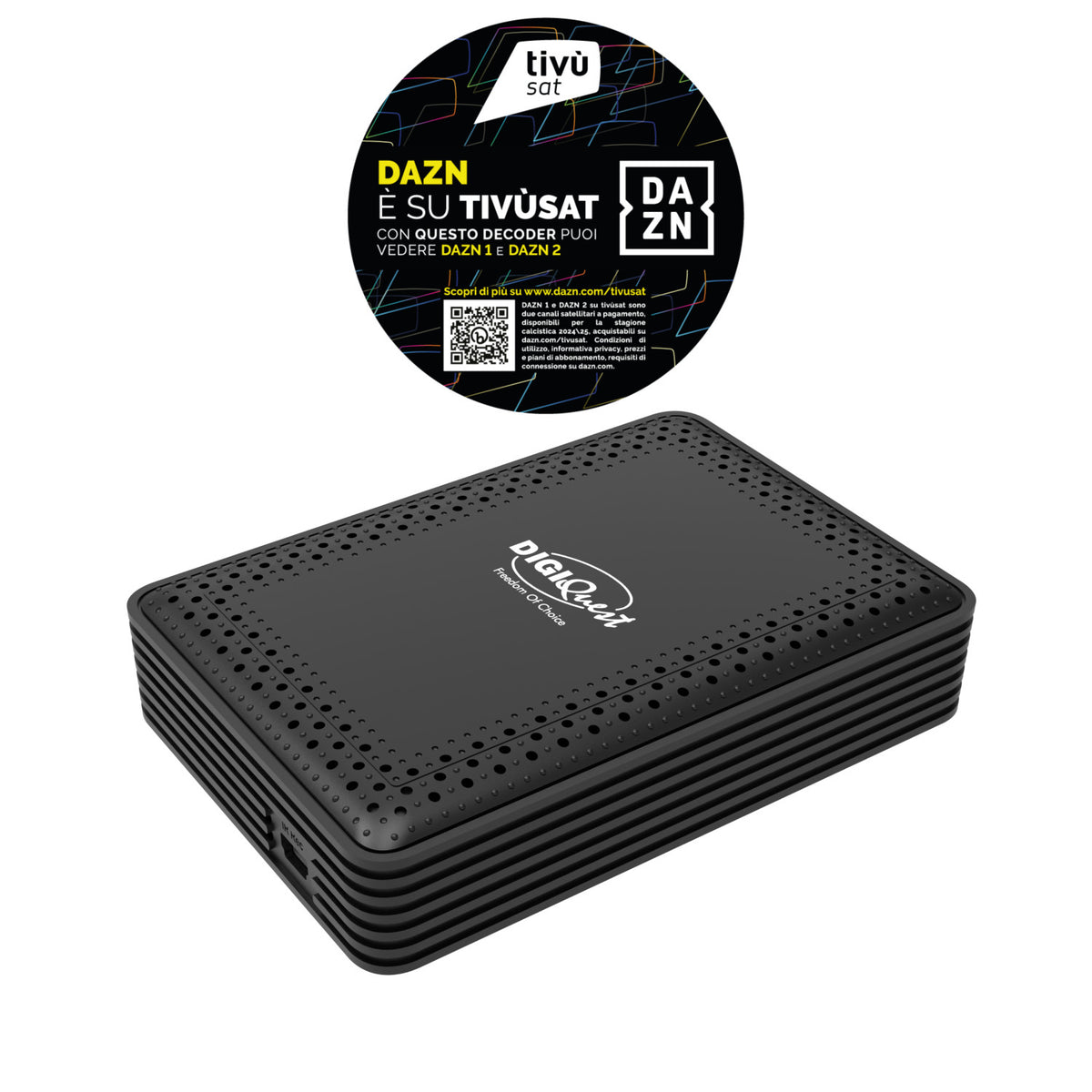 Digiquest RICD1248 set-top box TV Satellite Full HD Nero