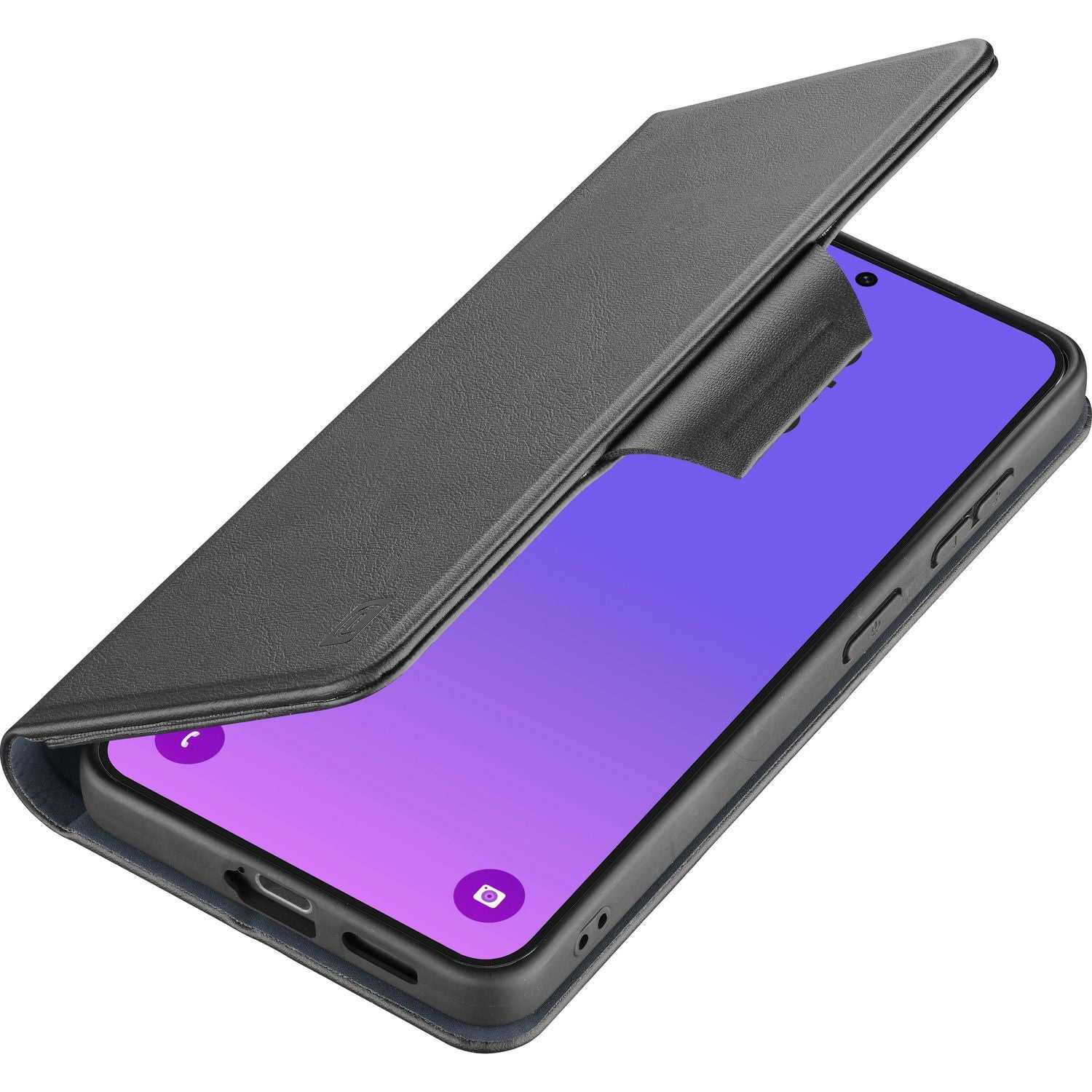 Cellularline Book Agenda 2 - Galaxy A57 Custodia a libro effetto pelle con chiusura magnetica, funzione stand e protezione RFID/NFC per carte contactless.