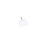 Plastidea Portabadge in PVC Flessibile con Clip Nichelata 91x64 mm - Confezione da 50 Pezzi