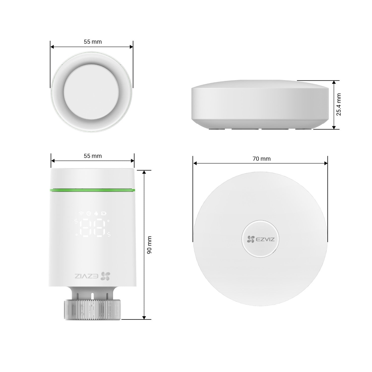 EZVIZ T55 KIT Adatto per uso interno Termostati intelligenti