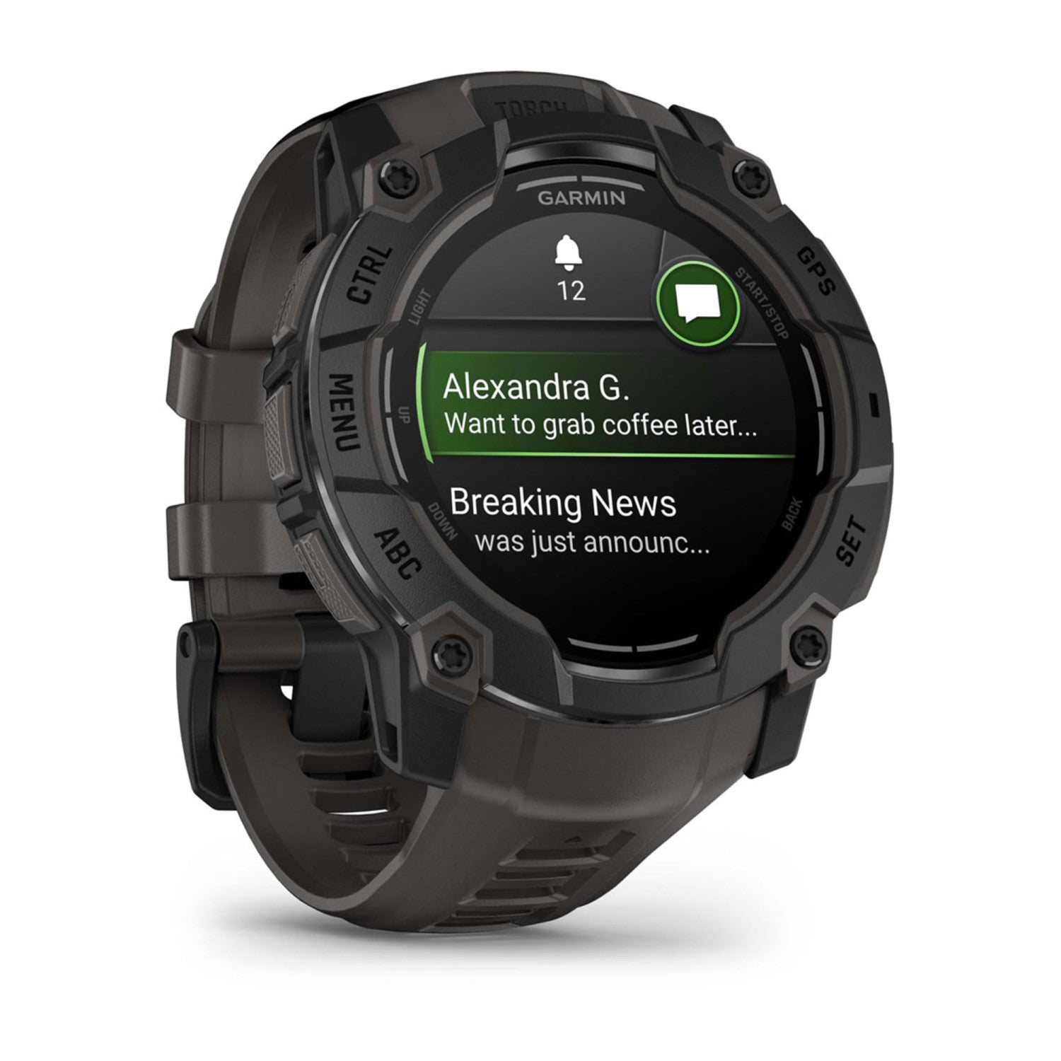 Garmin Instinct 3 AMOLED 3,3 cm (1.3 pollici) 50 mm Digitale 416 x 416 Pixel Touch screen Nero GPS (satellitare)