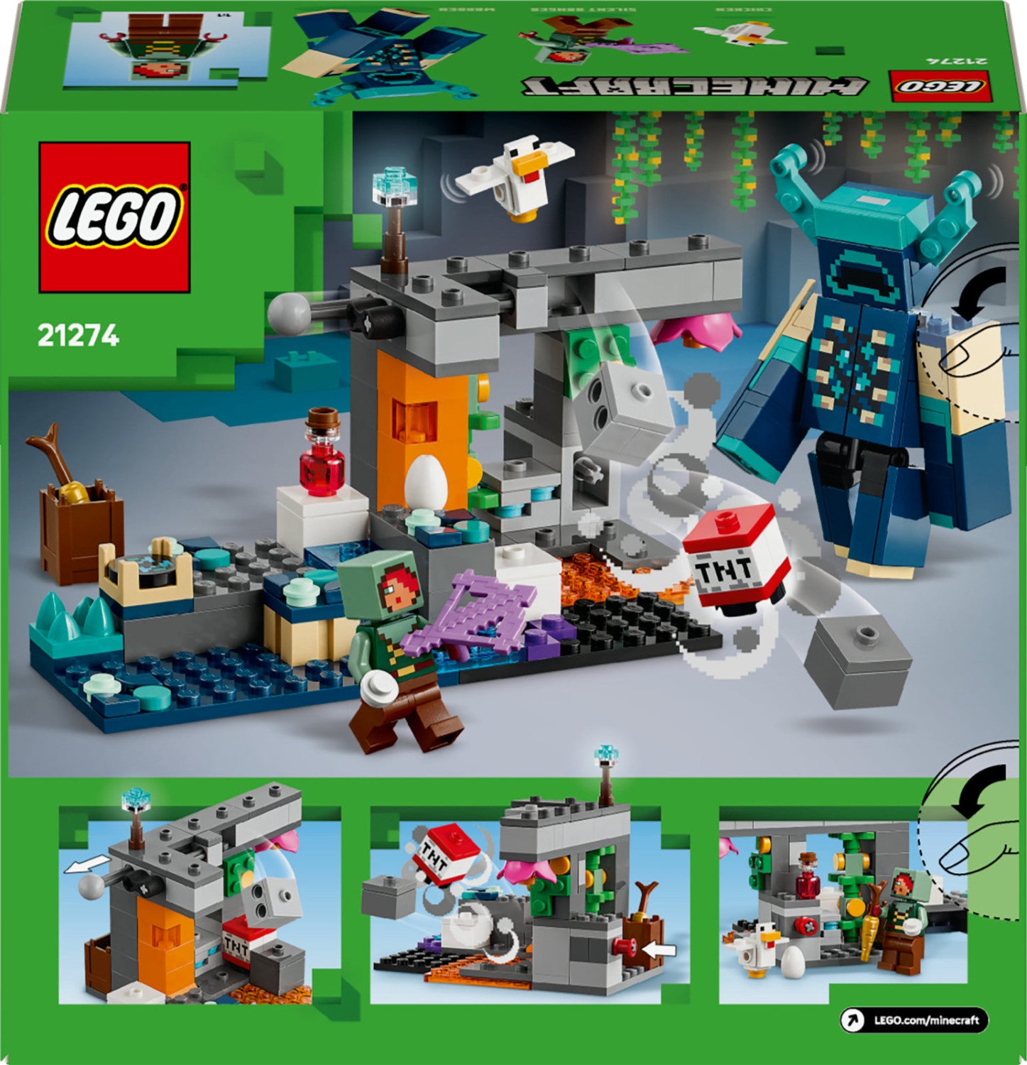 LEGO Minecraft L'Incontro con il Sorvegliante 21274 Set Costruzioni 238 Pezzi 7