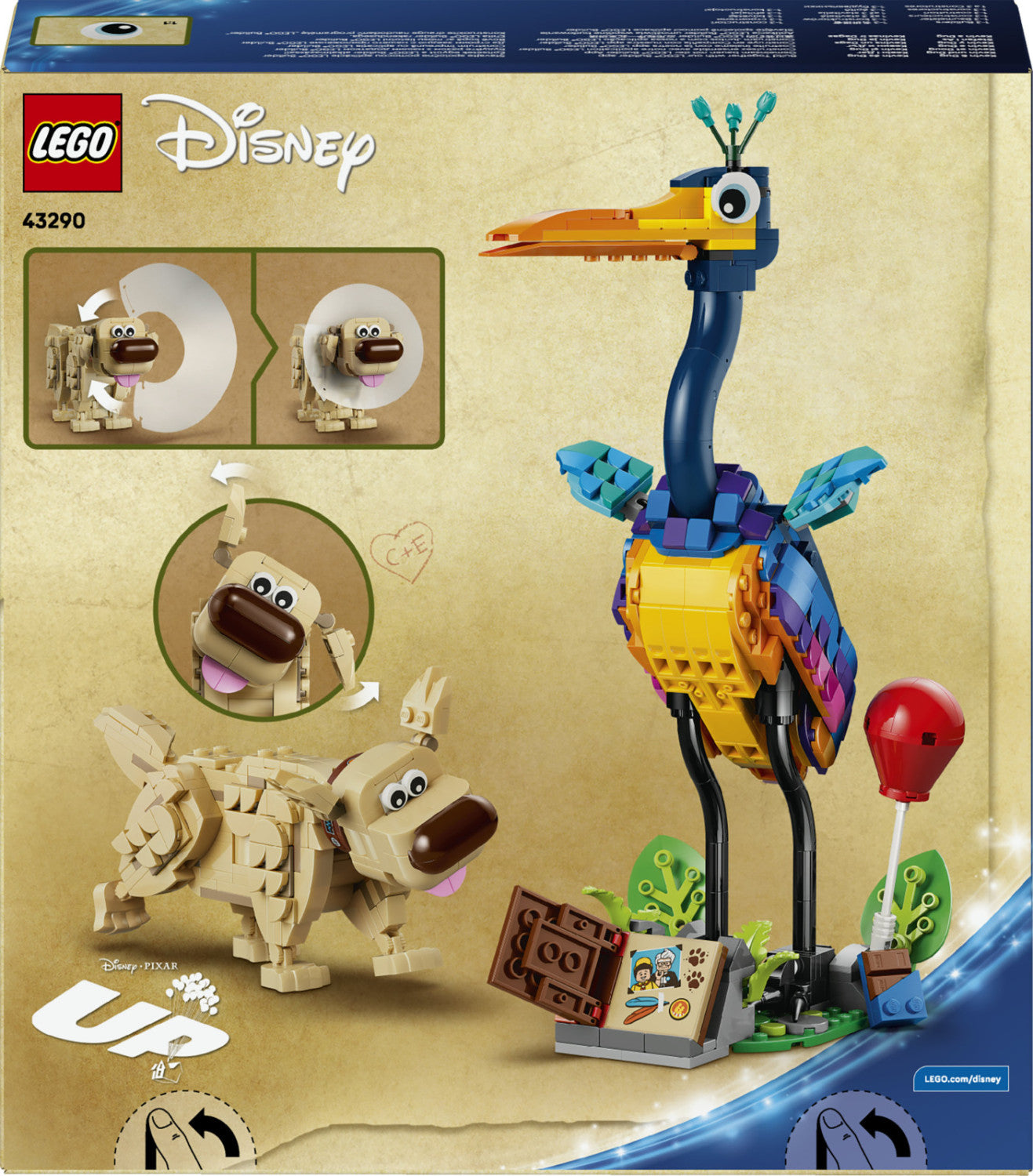 Set costruzioni LEGO 43290 DISNEY PIXAR Kevin e Dug
