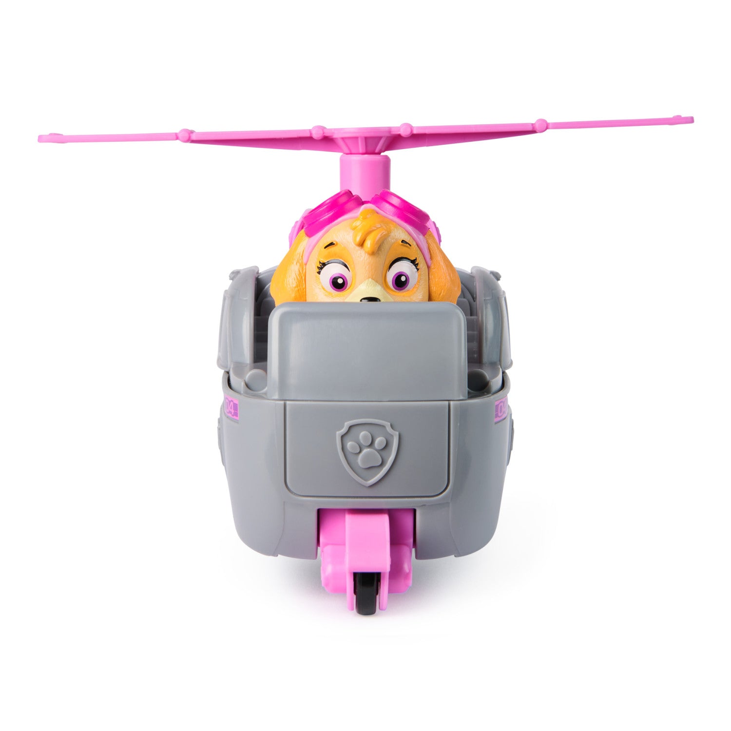 PAW Patrol , Elicottero di Skye con Personaggio Action Figure, Veicolo di Salvataggio Aereo con Elica Rotante per Missioni ad Adventure Bay, Giocattolo per Bambini e Bambine, 3 Anni
