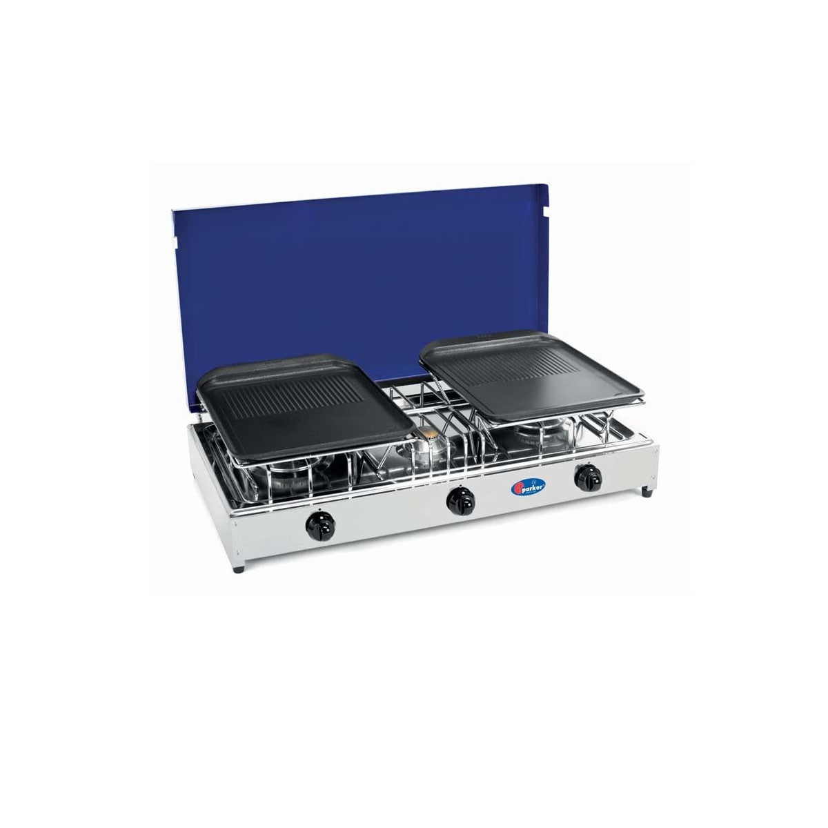 CFParker Bistecchiera Marietta RL in Alluminio Pressofuso Teflonato con Telaio per Fornello Smaltato