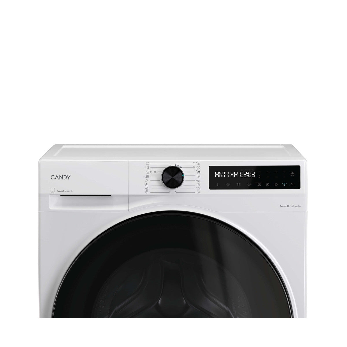 Candy ProWash 500, Lavasciuga Slim 9 5 KG, 20 più efficente della classe A, 1400 giri, Bianco, Inverter, Vapore, Wi-Fi, BWR 495BL8-S
