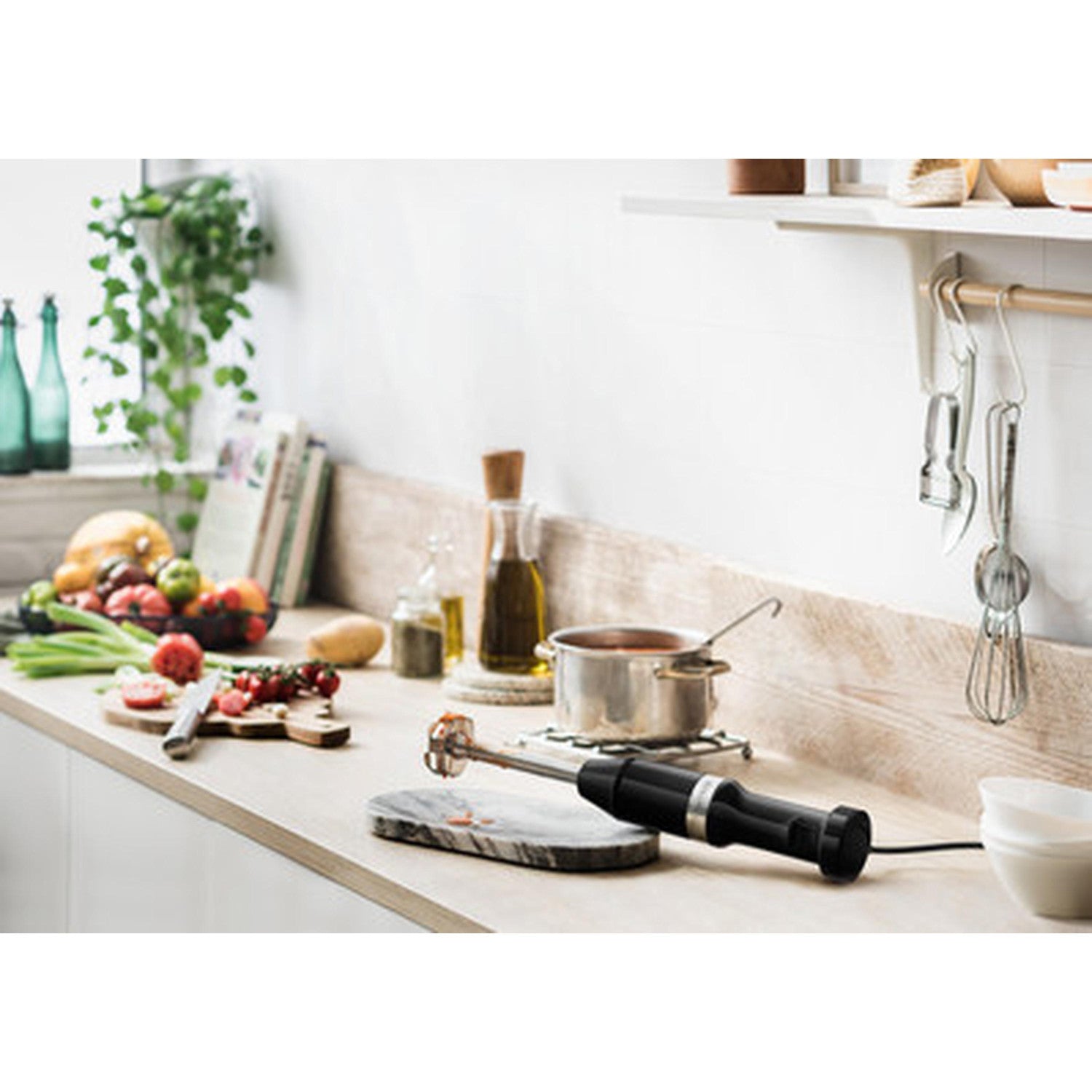 KitchenAid 5KHBV83EOB Frullatore ad immersione 180 W Nero, Acciaio inox