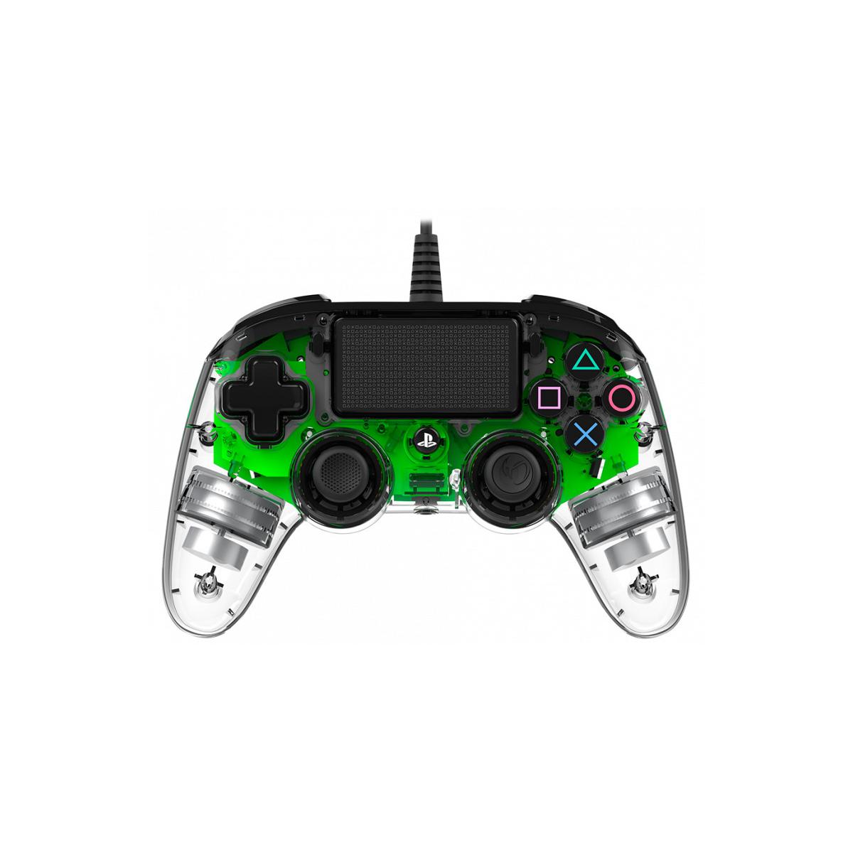 Nacon Compact Controller PS4 Ufficiale Sony PlayStation, Crystal Verde