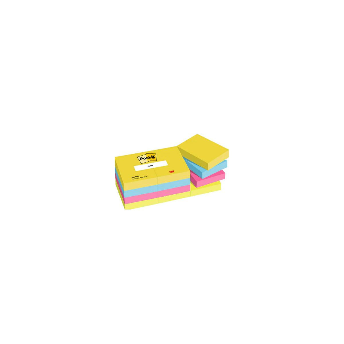 Post-It 653TFEN pouch autoadesiva Quadrato Multicolore 100 fogli Autoadesivo