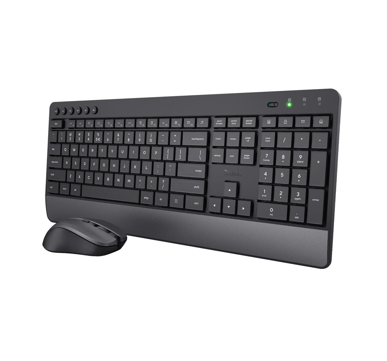 Trust Trezo 24530TRS Tastiera Mouse Incluso RF Wireless QWERTY Italiano Nero
