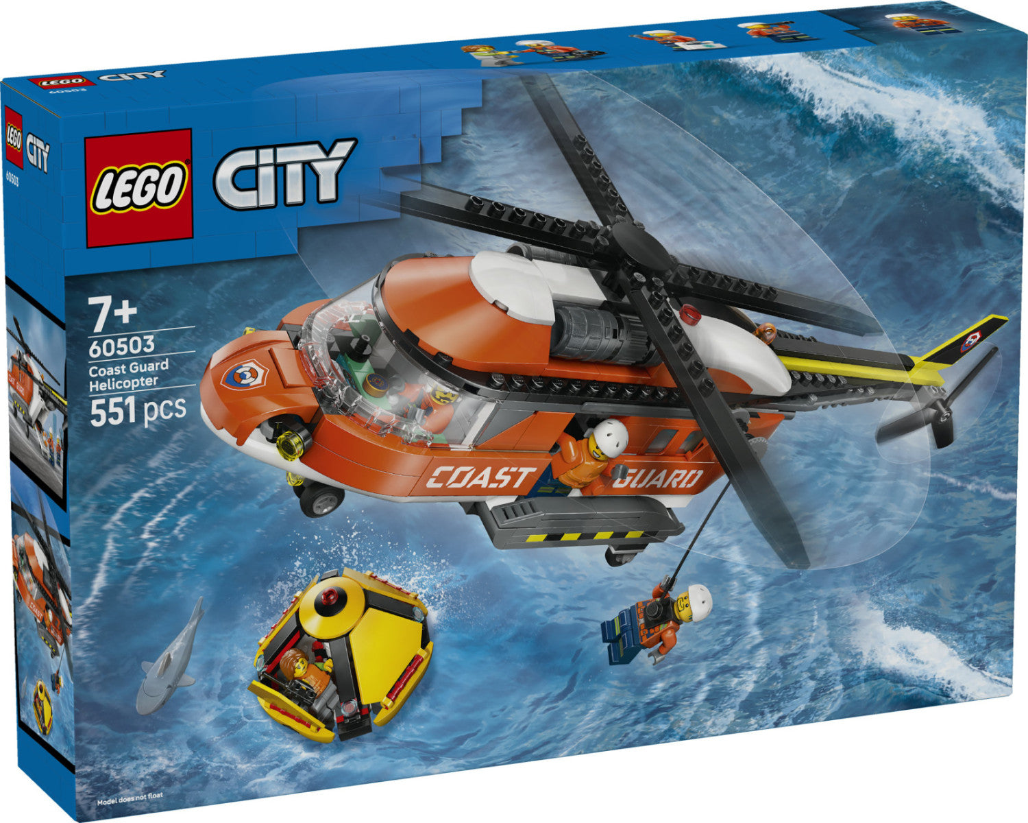 Set costruzioni LEGO 60503 CITY ESPLORATION Elicottero della Guardia C