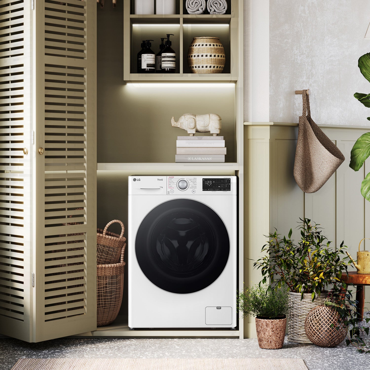 LG F2R3S09AIDD Lavatrice 9kg AI DD, Classe A-10 , 1200 giri, Motore Direct Drive