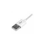 StarTech.com Cavo Connettore Lightning 8-pin Apple a USB di tipo Slim per iPhone / iPod / iPad da 1m - Bianco