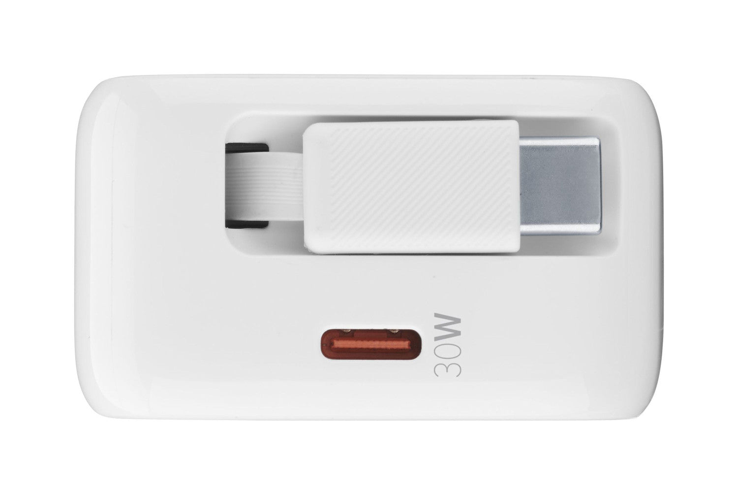 Cellularline Retractable Power 30W Caricabatterie da rete 30W con cavo retrattile USB-C e porta USB-C