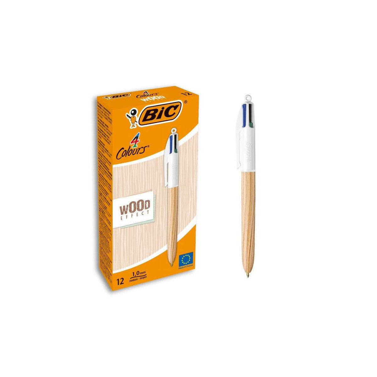 BIC 508964 penna a sfera Nero, Blu, Verde, Rosso Penna a sfera multifunzione Medio