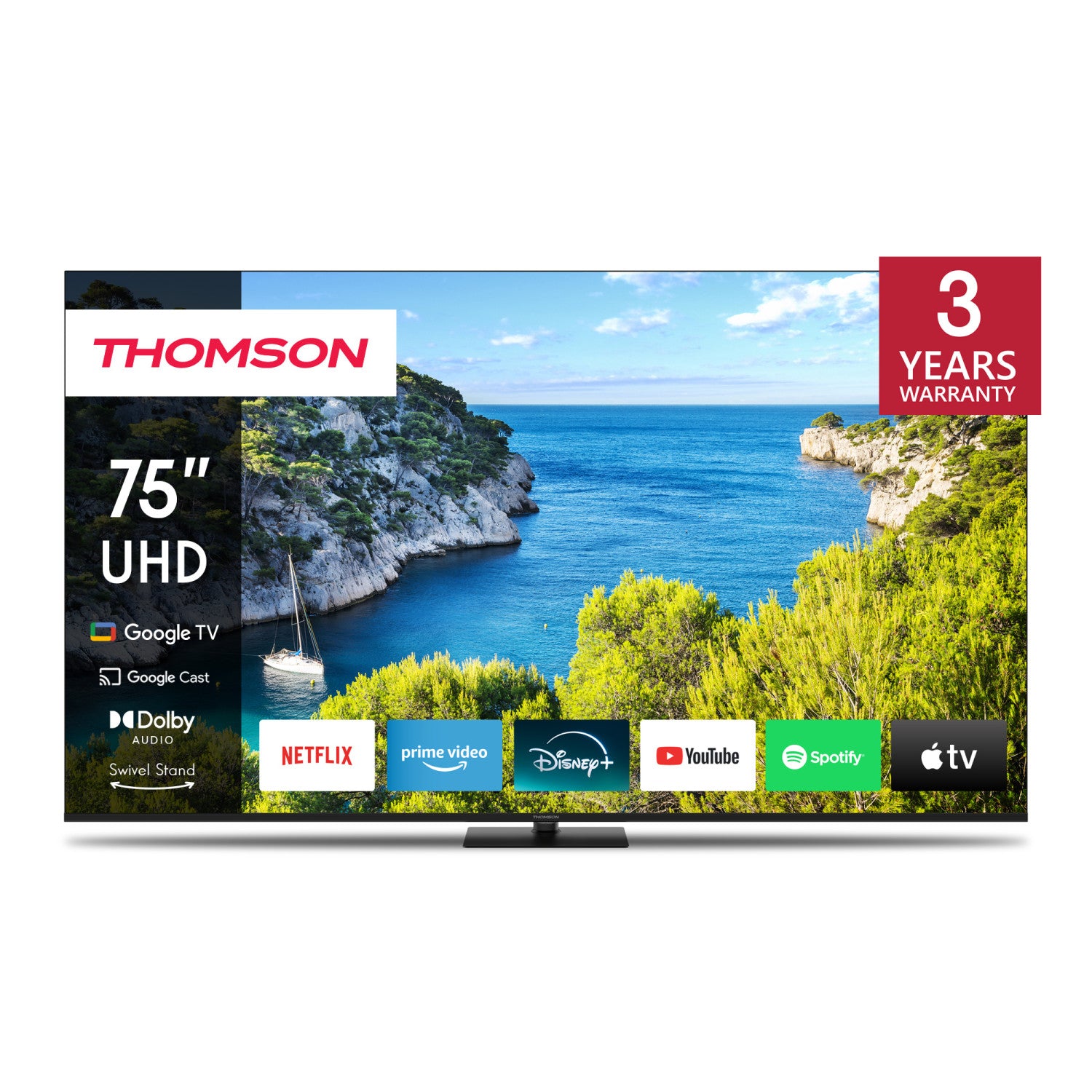 Thomson 75UG5C14 TV 190,5 cm (75") 4K Ultra HD Smart TV Wi-Fi Nero