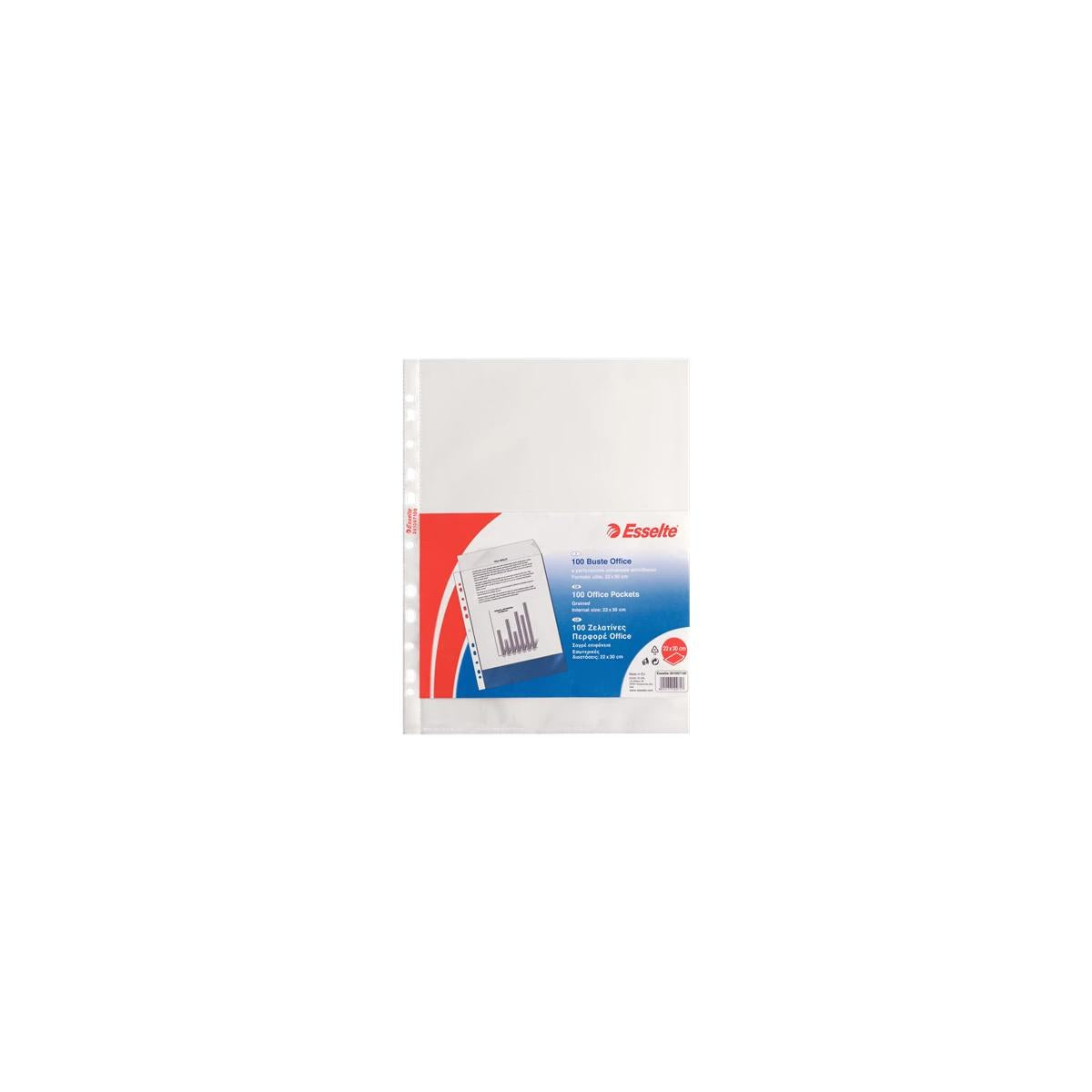 Esselte 391097100 foglio di protezione A4 Polipropilene (PP) 100 pz