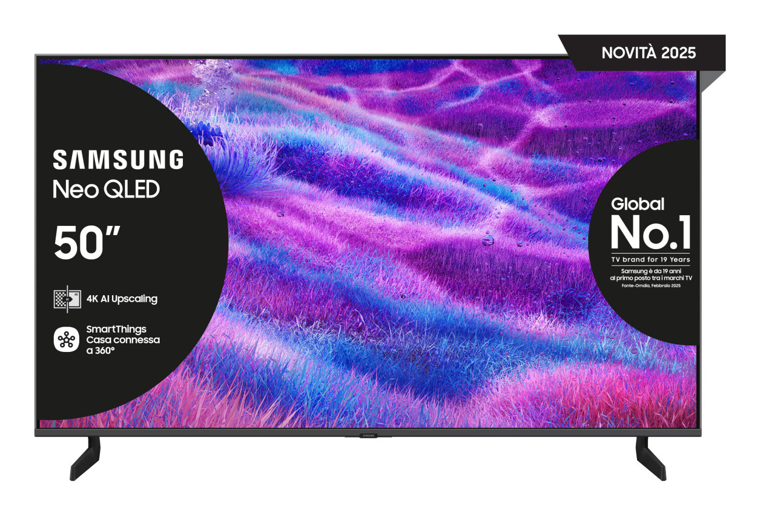 Samsung Smart TV 50 pollici QE50QN80FAUXZT Neo QLED 4K Mini LED 2025