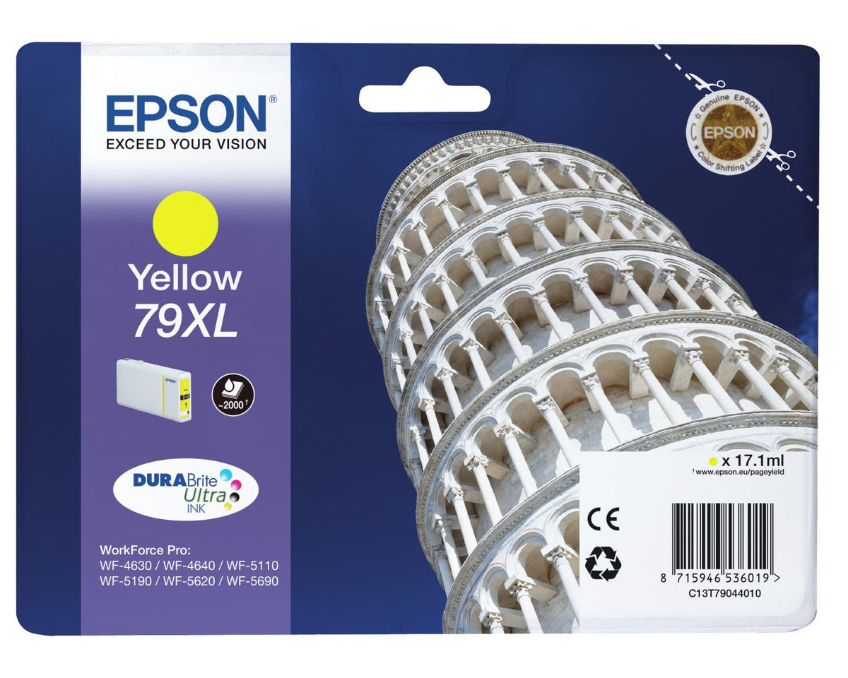 Epson C13T79044010 Cartuccia Ink Jet per WF5110DW Torre di Pisa Giallo